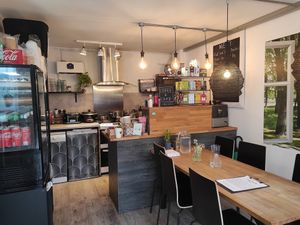 Inside at Veggie Vibe Cafe in Blackrock