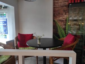 Inside at Veggie Vibe Cafe in Blackrock