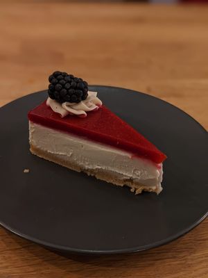 You would never believe this is vegan cheesecake  at Veggie Vibe Cafe in Blackrock