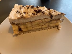 Banofee cake  at Veggie Vibe Cafe in Blackrock