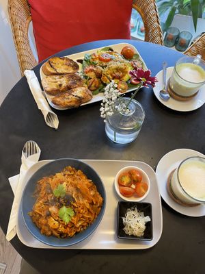 Avocado Toast and Polish bowl   at Veggie Vibe Cafe in Blackrock