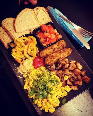 Full Irish Vegan Breakfast at Veggie Vibe Cafe in Blackrock