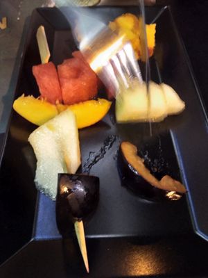 Fruit desert at All That Jatz in Athens