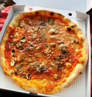 Vegane Funghi at Dieci Pizza in Schaffhausen