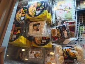 Frozen pizza at Yes Natural in Central Singapore