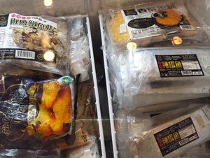 Mushroom and chilli fish at Yes Natural in Central Singapore