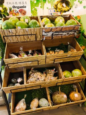 Organic vegetables at Yes Natural in Central Singapore