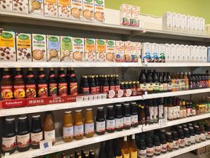 Vegan milk at Yes Natural in Central Singapore