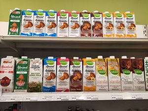 Vegan milk at Yes Natural in Central Singapore