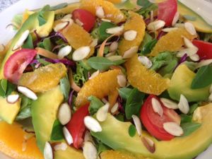 Avocado Moringa Salad at Light Body Wholistic Clinic and Organic Earth Juice Bar in Bridgetown