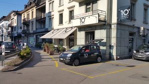 Exterior (near busy road) at Dieci Pizza in Rapperswil-jona