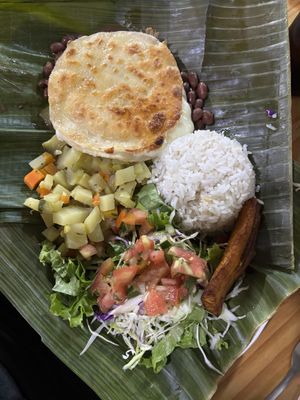 Vegetarian Casado  at La Amistad in Monteverde