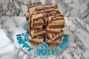 Cookie Dough Brownie Stack at Untainted Tastes in Broadstairs