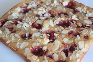 Cherry Bakewell Blondies at Untainted Tastes in Broadstairs