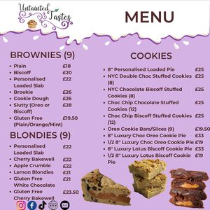 Postal / Collection Menu 2024 at Untainted Tastes in Broadstairs