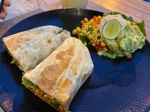 Lentil Burrito at Pumpkin and Beetroot in Ubud