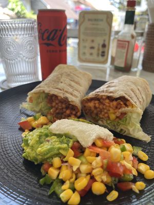 Rentil buritto  at Pumpkin and Beetroot in Ubud