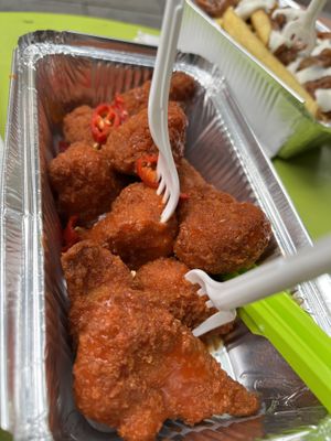 Cauliflower spicy wings   at V Temple Bar in Dublin