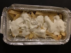 Garlic cheese chips (vegan)  at V Temple Bar in Dublin