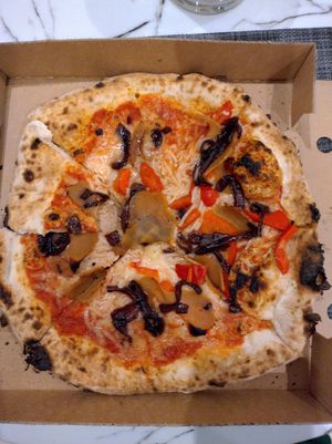 Pollo pizza at V Temple Bar in Dublin