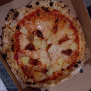 Hawaiian pizza at V Temple Bar in Dublin