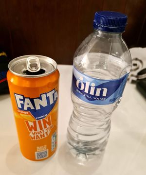 Fanta Orange & Irish Still Water at V Temple Bar in Dublin