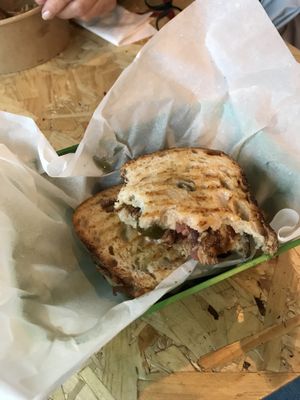 pullod pork melt at V Temple Bar in Dublin