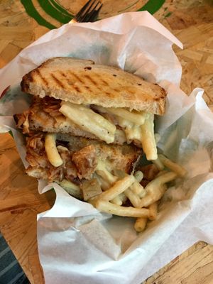 Mac Daddy vegan toastie at V Temple Bar in Dublin