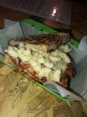 Pulled pork toastie  at V Temple Bar in Dublin