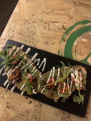 Avocado toast  at V Temple Bar in Dublin