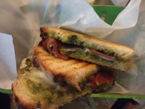 Vegan italian melt at V Temple Bar in Dublin
