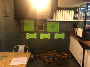 Dog friendly area inside :) at V Temple Bar in Dublin