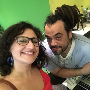 With the chef!  at Roots Foods and Culture in Athens