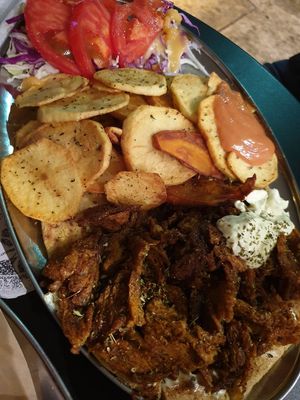 Gyros at Roots Foods and Culture in Athens