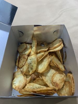 Fresh Chips!!! at Roots Foods and Culture in Athens