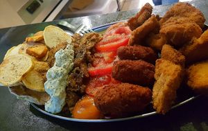 Same plate different perspective 💯 at Roots Foods and Culture in Athens