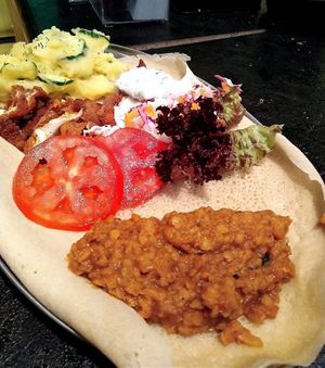 We Love Ethiopia... ❤️ at Roots Foods and Culture in Athens