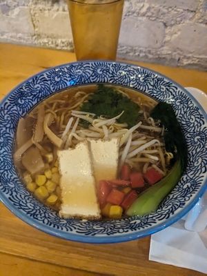 Vegan shoyu ramen at Ramen Ishida in New York City