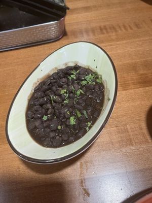 Black beans   at Vivir in Findlay