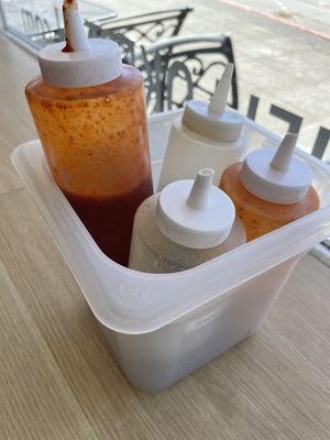 Yummy sauces  at K Fresh in Everett