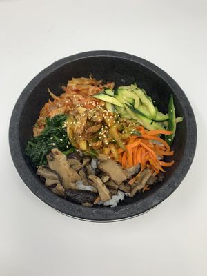 Vegan Stone Bowl Bibimbap at K Fresh in Everett