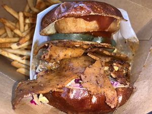  BBQ brisket burger at Native Foods in Palm Springs