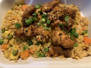 Cauliflower “chicken”  at Native Foods in Palm Springs