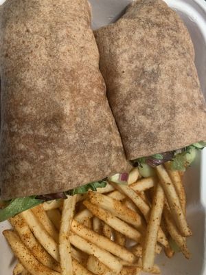 Twister wrap  at Native Foods in Palm Springs