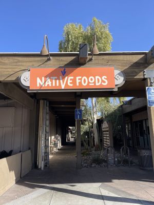 Outside  at Native Foods in Palm Springs