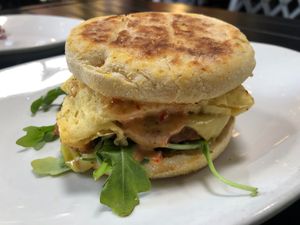 Fully Loaded Breakfast Sandwich at Native Foods in Palm Springs
