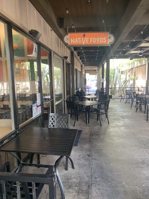 Outside  at Native Foods in Palm Springs