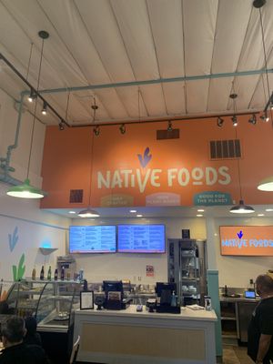 Menu Board   at Native Foods in Palm Springs
