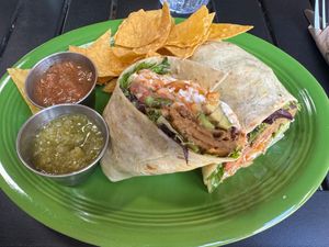 California Burrito at Native Foods in Palm Springs