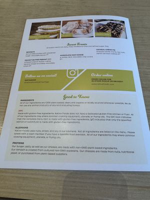 Menu - August 2024  at Native Foods in Palm Springs